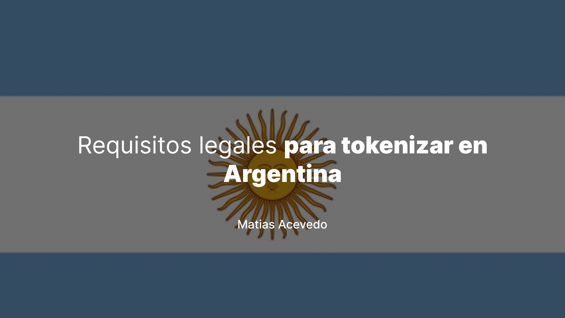 Requisitos legales para tokenizar en Argentina